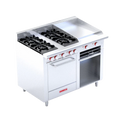 Coriat Estufa con 4 Quemadores Plancha Gratinador y Horno MINICHEF DE PISO MASTER 17010211
