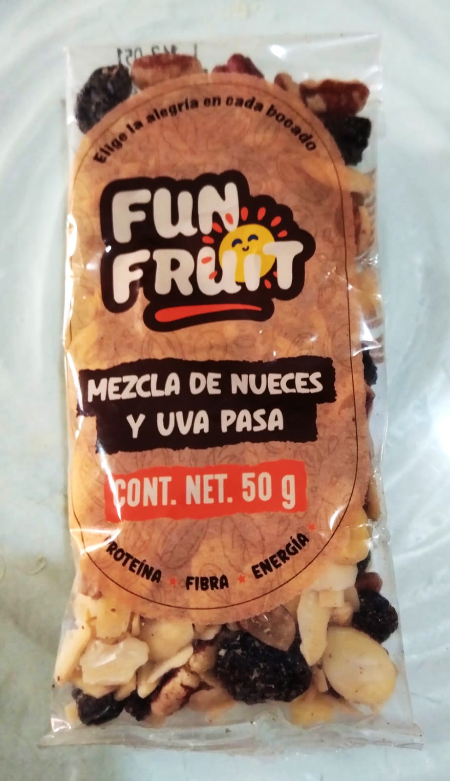 MEZCLA NUECES Y UVA PASA 50 GR