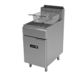 Asber Freidora a gas 1 tina - 4 quemadores - 75 lbs. de capacidad - full inox AEF-75-S