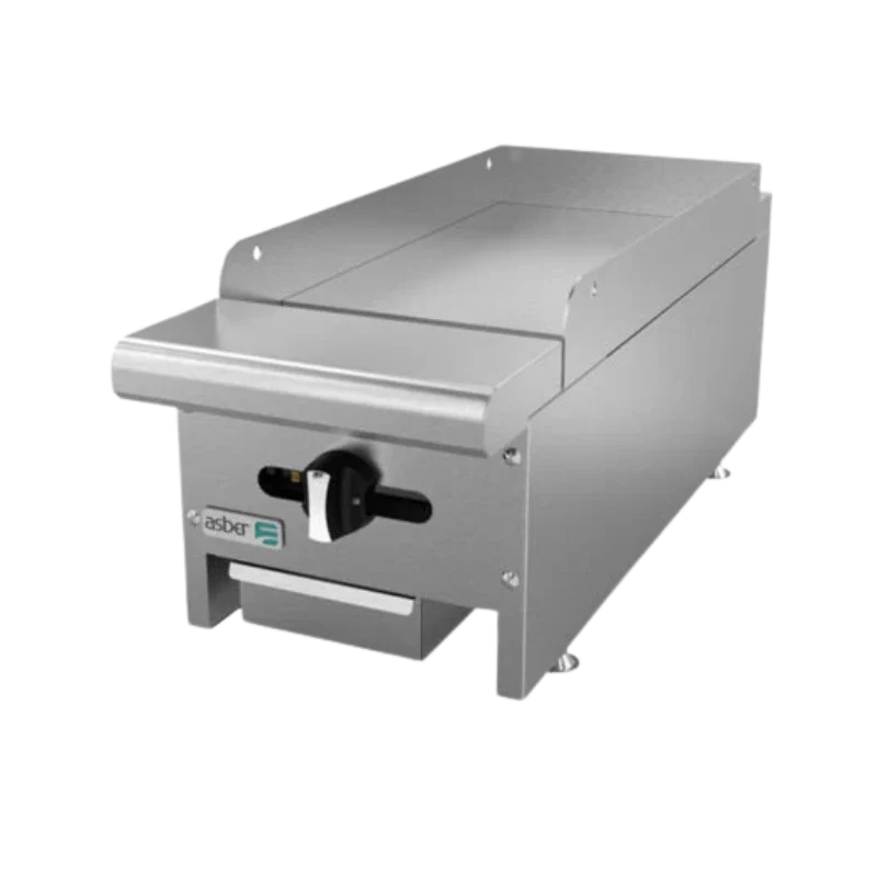 Asber Plancha lisa a gas con placa de 5/8" AEMG-12