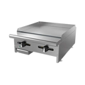 Asber Plancha lisa a gas con placa de 3/4" AEMG-24-H