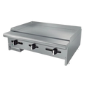 Asber Plancha lisa a gas con placa de 3/4" AEMG-36-H