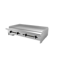 Asber Plancha lisa a gas con placa de 3/4" AEMG-48-H