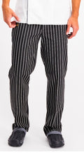 PANTALON CHEF RAYA NEGRA Y BLANCA
